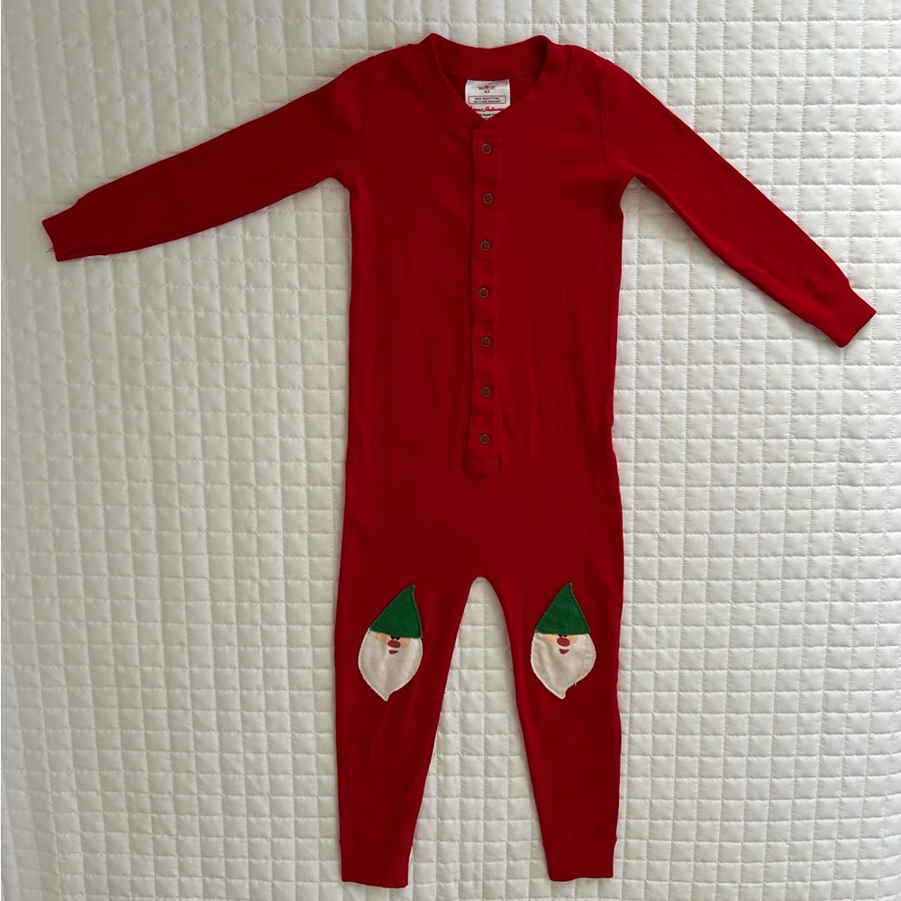 Vintage Hanna Andersson Santa Sleeper Size 3 In Red